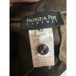PATRIZIA PEPE MADE IN ITALY WOOL CAPRI LENGTH‎ PEDAL PUSHER PANTS SIZE 42 (US 6) Brown Photo 3