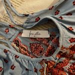 Floral Blue and Red Maxi Dress Size M Photo 1