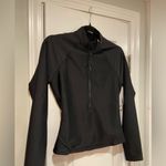 J.Crew NWT Size M Black Long Sleeve Half Zip Fitted Rash guard Classic Sculpt Photo 2