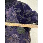 Mary Lynn O’Shea Hand Woven Jacket Women Medium Jacquard Purple Patchwork Floral Photo 6