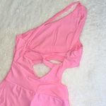 SheIn NWOT Pink One Shoulder Athletic Romper Dress size Small Photo 5
