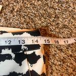 Lucy Paris Cropped Pants Abstract Print Career Casual Black White Size M Photo 2