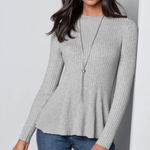 Venus Ribbed Peplum Sweater Photo 0