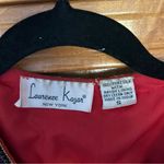 Laurence Kazar Vintage Silk Beaded Jacket Red Size Small 80s Funky Art to Wear Photo 9