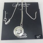 Sterling 925 Sand dollar Charm Necklace 18" New Silver Photo 0