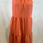 A New Day tiered flowy coral halter dress size small Photo 2