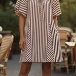 Greylin Sierra Stripe Easy Shift Dress Pump Friendly One Size NWT Casual Vacay Photo 0