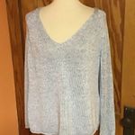 H & M basic blue v neck slouchy sweater Photo 6