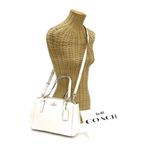 Coach 37400 Crosby Carryall Satchel LI/Chalk Floral Rivet Leather Tote Bag Photo 2