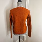 Love by Design  XS Orange Embossed 3D Polka Dot Sweater. Soft, Comfortable. Warm. Photo 9
