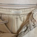 PacSun Women's Elastic Waist Cargo Pants Utility Pockets Beige Size Small Photo 3