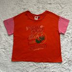 Farm Rio x Anthropologie Top Oversized Graphic Tee Short Sleeve Petite Sz LP Photo 2