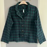 Banana Republic Factory Flannel Pajama Top size M Photo 5
