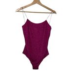 Oseree New Lumiere Maillot Women’s Size Small Fuchsia Pink One Piece Sparkle Photo 6