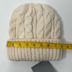 Style Republic Cable Knit Winter Beanie Womens One Size‎ Beige Duo Layer Fleece Photo 2