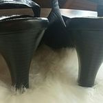 Strictly Comfort Black Leather Slingback Pumps Size 9.5 Photo 5