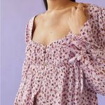 Urban Outfitters  UO Allie Tie-Sleeve‎ Blouse Size M NWT Photo 1