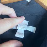 Chico's Black Snap Button Front Roll Cuff Back Cinch Casual Shirt Size 1-Small Photo 7