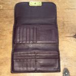 Coach Vintage Chocolate Brown  Leather Trifold Wallet Photo 2