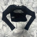 Windsor New with tags, mesh black cutout long sleeved crop top! Photo 2