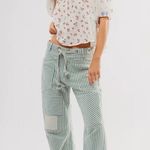 Free People  Dainty Chloe Printed Top Floral Large Cottage Bow Gauze Shabby Chic Photo 11