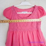 Vintage Season Wind Barbie hot pink barbiecore short sleeve tiered dress, XXS Photo 5