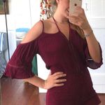 Ambiance Apparel Maroon Romper Photo 0