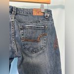 Vintage American Eagle Embelished Straight Leg Jeans Stretch Bohemian Blue Size 4 Photo 5