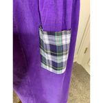 Cottagecore Purple Plaid Babydoll Dress Sz Medium Photo 9