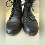 Dr. Martens  Delaney Combat Boots Black Leather‎ Lace Up Photo 6