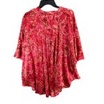 Free People Intimately Goddess Sleep Shirt M Fruit Punch Combo Satin Oversized Photo 3