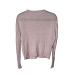 Pink 100% Linen‎ Knit Sweater Sz XS Soft Girl Coquette Preppy Cottage Core Photo 2