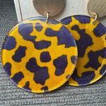 A New Day Chic Gold and Blue/dark purple dangle Earrings Photo 1