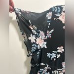 Torrid Women Plus 20 Black Floral Print Chiffon Skater Dress Shear Fabric Lined Photo 5