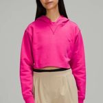 Lululemon NWOT All Yours Cropped Hoodie in Sonic Pink Photo 0