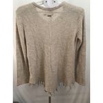 prAna  Womens Cable Knit Tassel Sweater M Long Sleeve Gray‎ Boho Casual B11 Photo 5