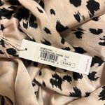 Trina Turk Animal Leopard Print Midi Wrap Dress Long Balloon Sleeves size 14 Photo 2