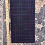 ZARA High-Waist Plaid Checker Trousers Blue & Pink Full Length 32” Inseam XS Photo 14