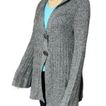 Carolyn Taylor Womens Cardigan Sweater Hooded Oversized Button Closure Medium Photo 4