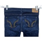 Hollister Skinny Leg Jeans Womens 0L Dark Wash 24x33 Stretch Y2K Thick Stitch Photo 3