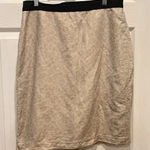 Ann Taylor  Women's Muted Animal Print Pencil Skirt Linen‎ Blend Size 12 Photo 0