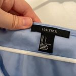 Forever 21 Periwinkle Purple / Blue Floral Lace Short Sleeve Peplum Blouse Top L Photo 3