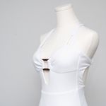 Becca . Modern Edge Cutout Ribbed One-Piece Swimsuit. Photo 10