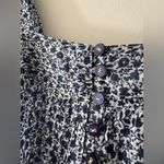 margaret o'leary Margaret O’Leary 100% Cotton Blue and White Floral Pattern Tank Top Blouse Photo 1