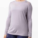 Lululemon Athletica Back to Balance Long Sleeve Iced Iris Purple Sweater Photo 14