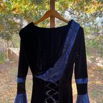 Victorian Choice Women's Black And Blue Velvet Medieval Dress Size L Size L Photo 5