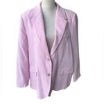 ZARA WOMAN SS23 PINK STRAIGHT CUT BLAZER XL Photo 4