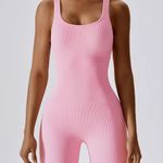 Ribber Seamless Jumpsuit Pink Photo 0