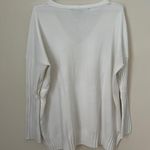 French Connection Women's White Winter Baby Soft Ribbed Sweater Size L Photo 3