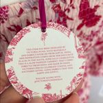 NWT Victoria Dunn Ol' Village Songbird Dress In Pink Smocked 3/4 Sleeve XS Red Photo 3